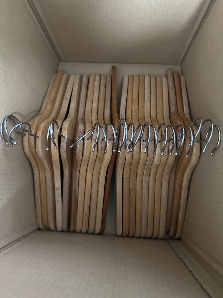 Wooden Hangers from Ikea, Furniture & Home Living, Home Improvement