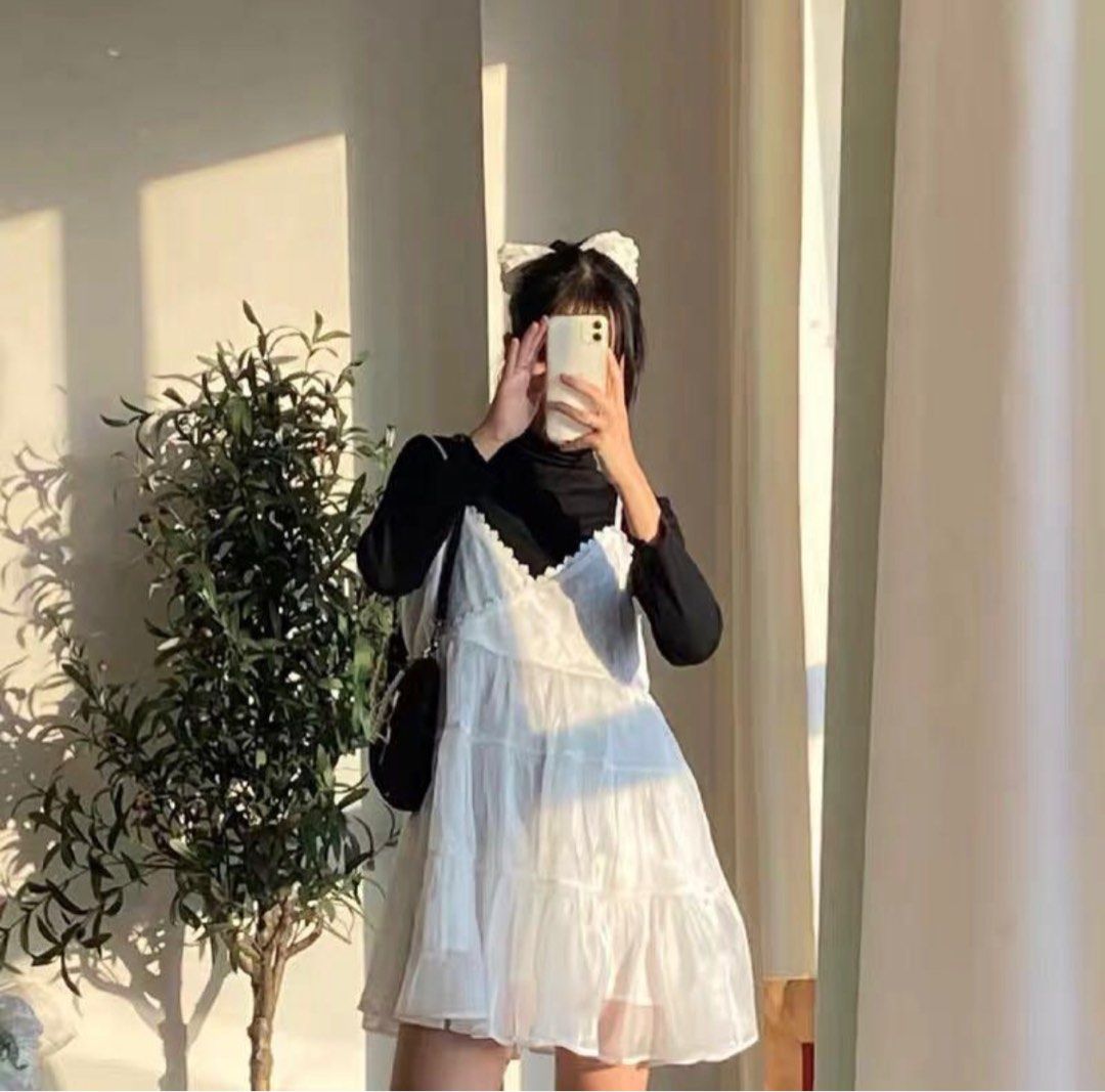 Lace baby doll dress hot sale
