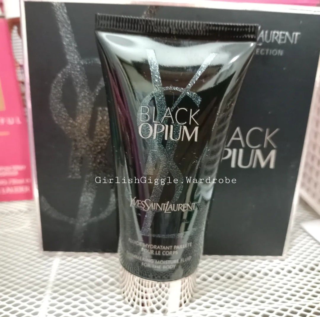 Yves saint laurent black opium shimmering sales moisture fluid for the body 200ml