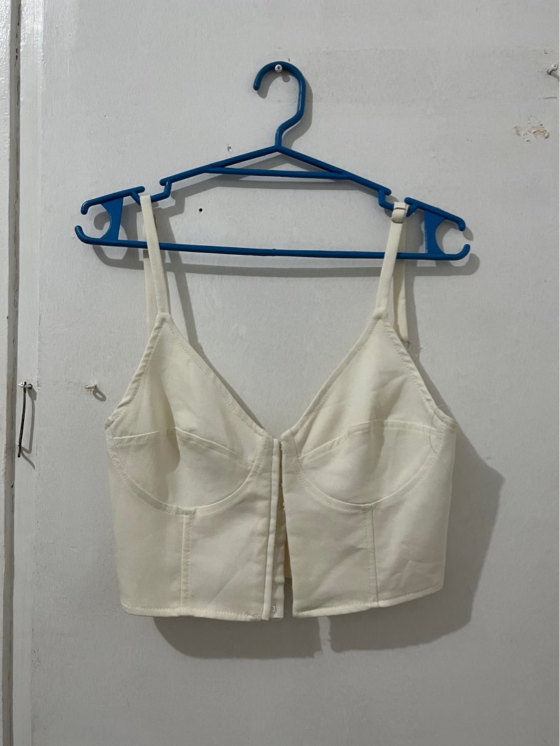 ZARA Bustier Corset Cropped Top, Women's Fashion, Tops, Others Tops on