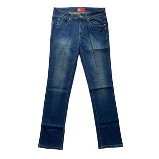 ZARA MAN Jeans Slim Straight Indigo Blue Wash Jeans (31)