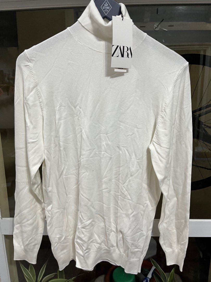 White turtleneck mens zara 2025