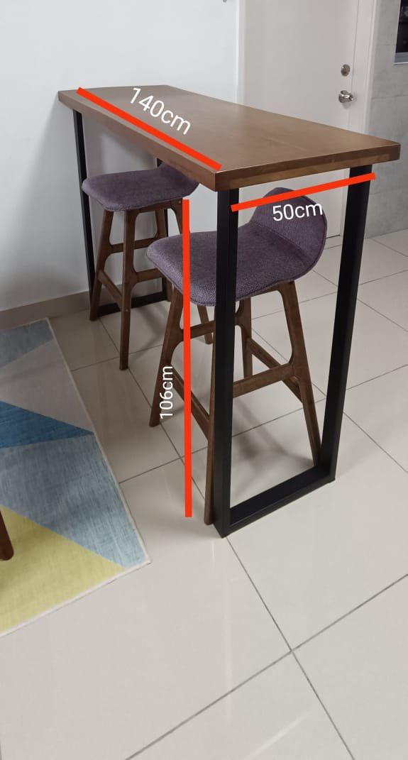 Zouk table bar + scandinavian bartools, Furniture & Home Living