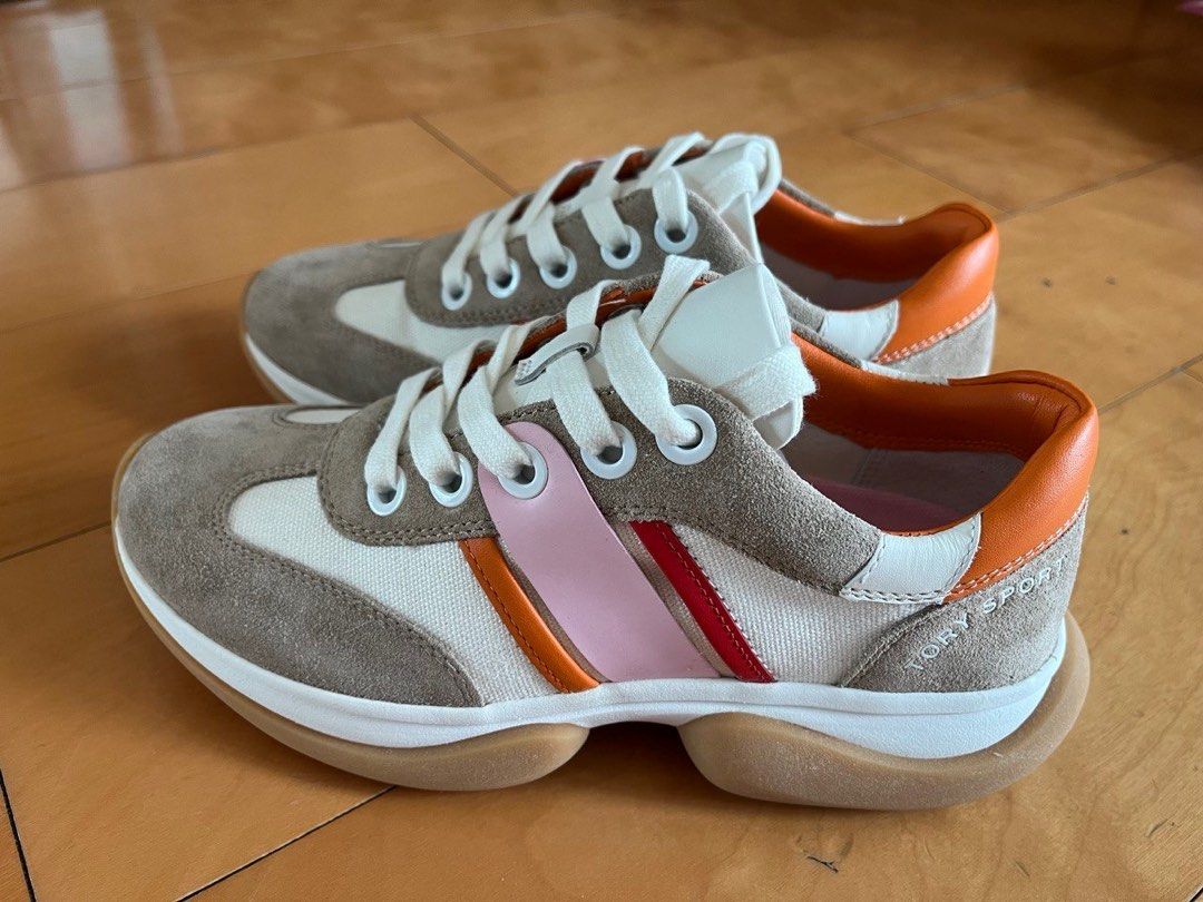 Tory sport bubble stripe sneakers hot sale