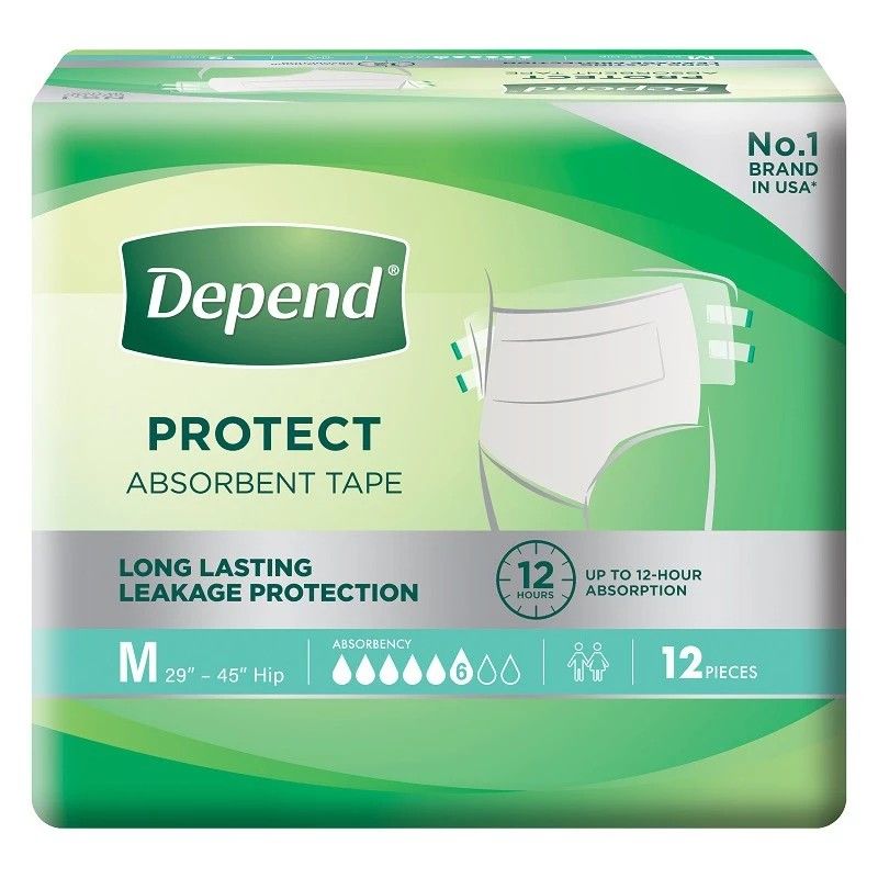 1 Carton Depend Adult Diapers, Health & Nutrition, Assistive