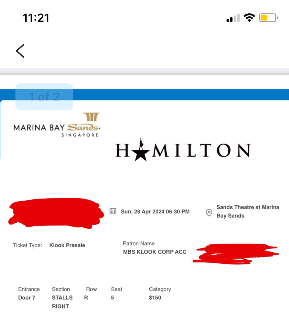 Hamilton store amex presale