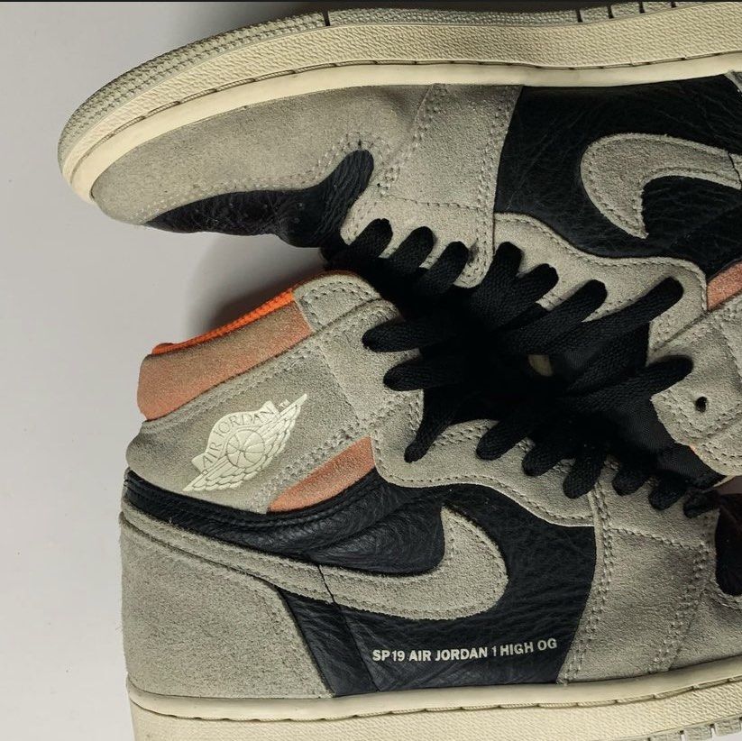 2018 AJ1 Retro High Og Hyper Grey Crimson Men s Fashion Footwear