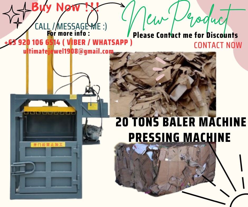 20 TONS BALER MACHINE - GARBAGE PRESSING MACHINE BRAND NEW AND GOOD ...