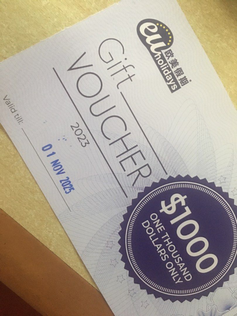 2500 EU Holidays Gift Voucher Valid until 01 November 2025 (2 years