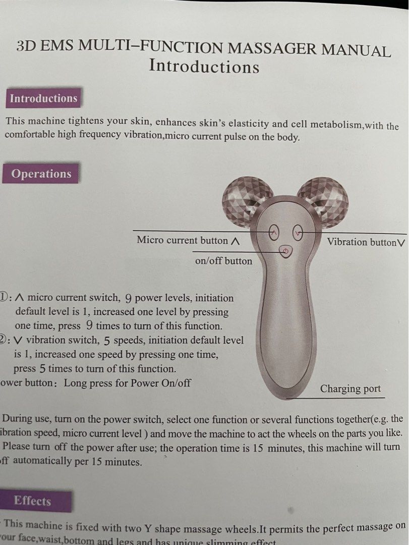3D EMS Multi Function Massager