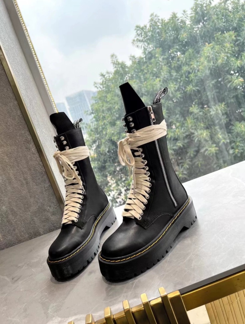 返品?交換対象商品 試着のみ Rick Owens × Dr. Martens 1460 25cm - 靴