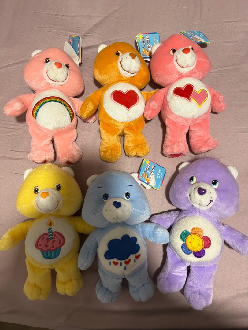 6 Care Bears 2002 edition 6 inch sell as set Hobbies Toys