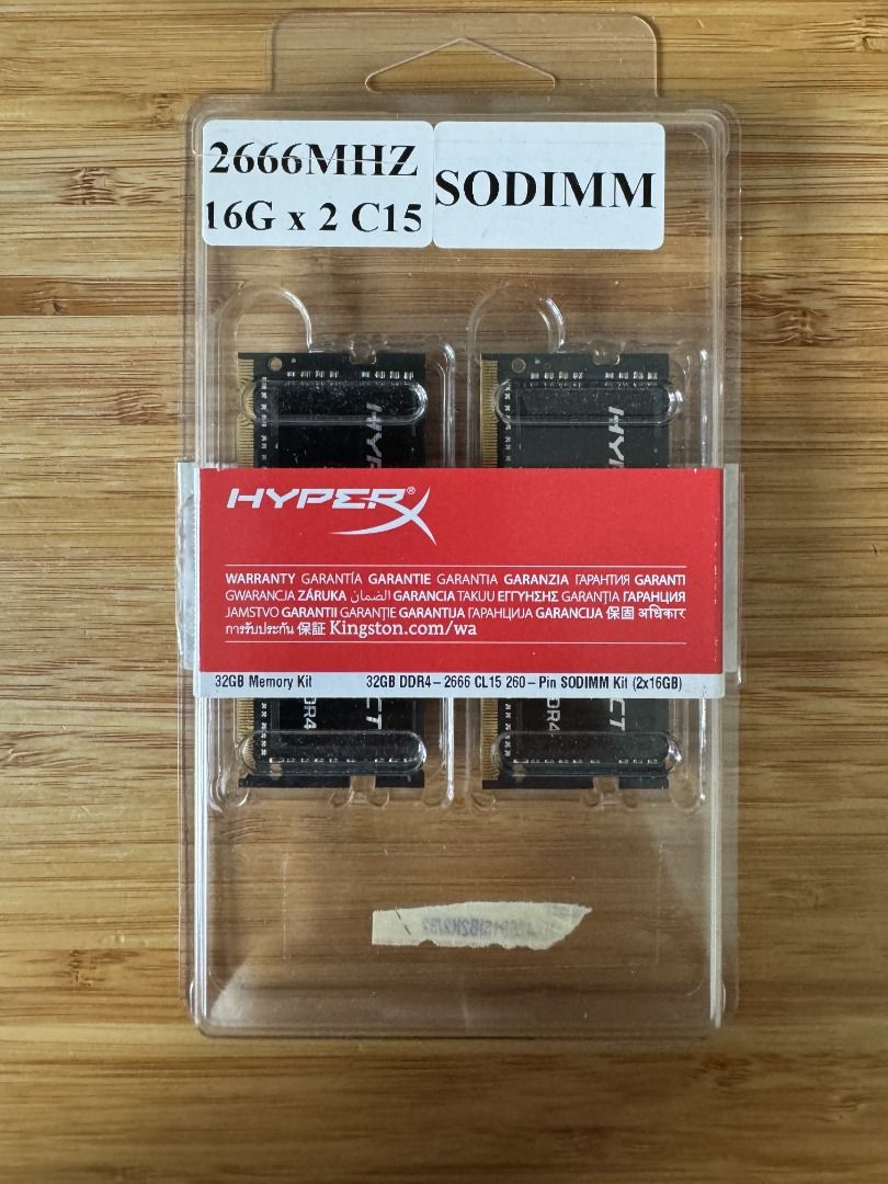 Hyperx impact deals 32gb ddr4 2666mhz