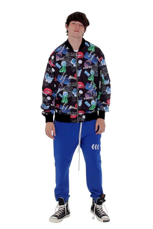 All over deals print bomber jacket