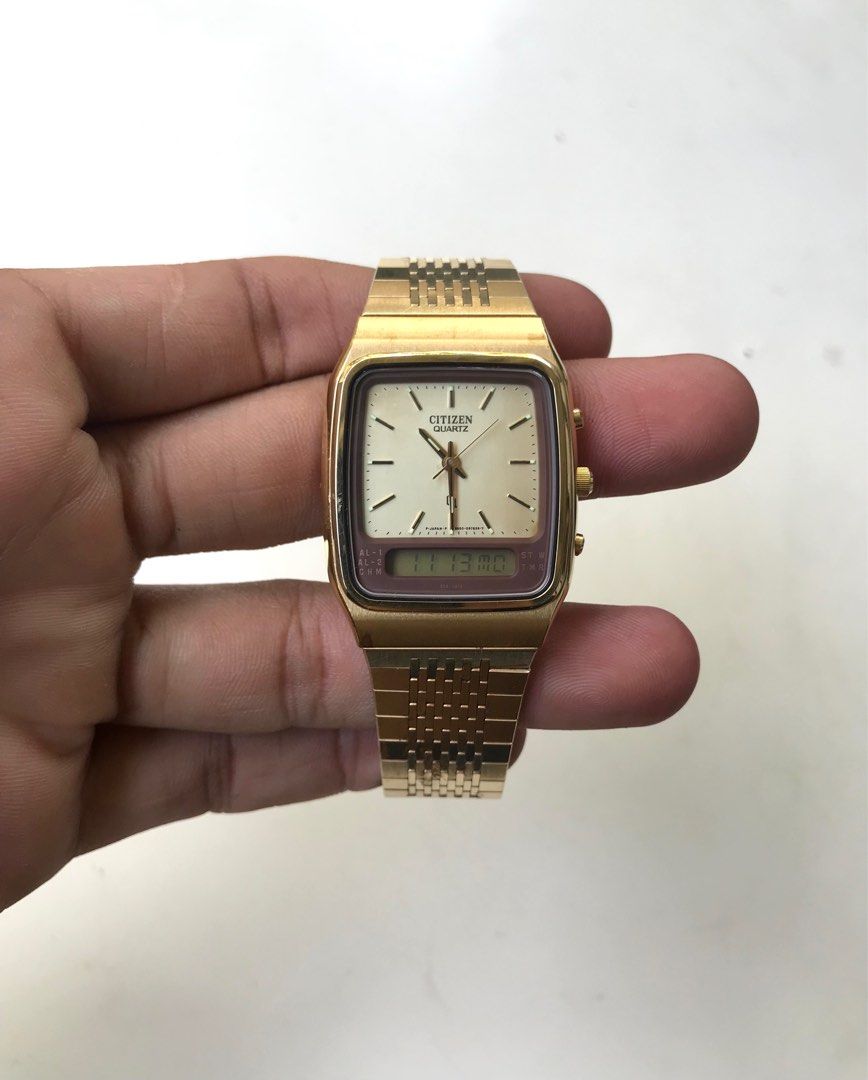 RARE Vintage Citizen Quartz Anadigi Men s Fashion Watches