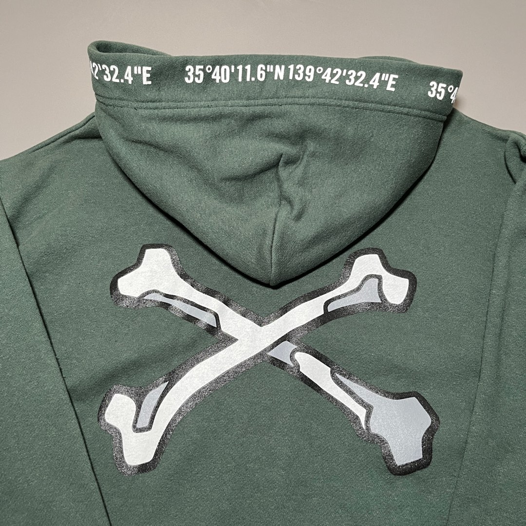 (極新一回著用） WTAPS X3.0 HOODY CTPL 骨頭座標黑色帽tee