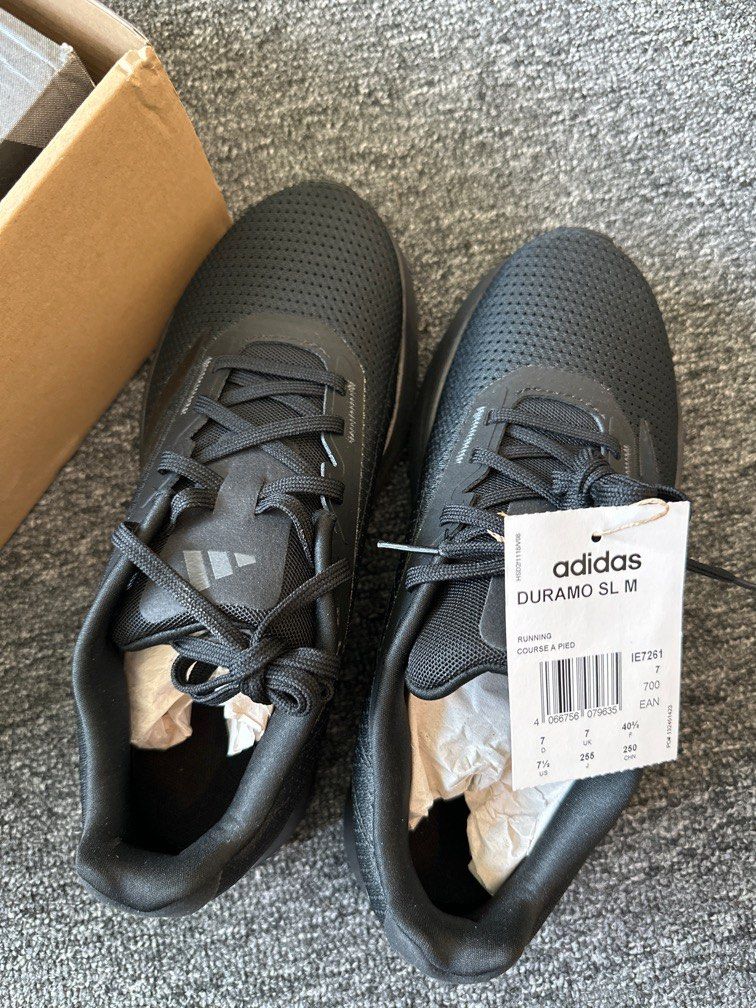 Adidas duramo SL new all black Men s Fashion Footwear Casual