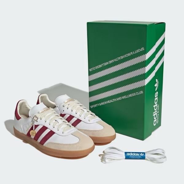 Adidas Samba OG Sporty and Rich White Core Burgundy, Women's