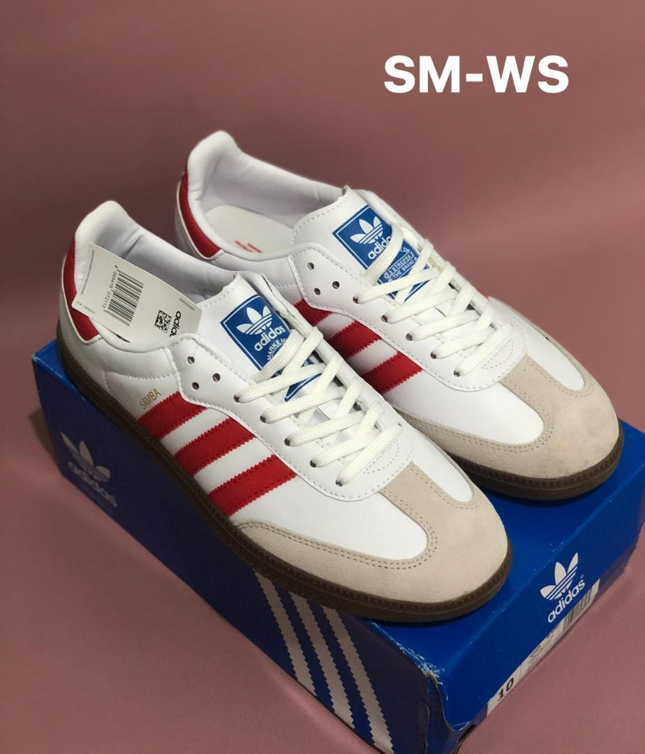 Adidas red and blue stripe shop