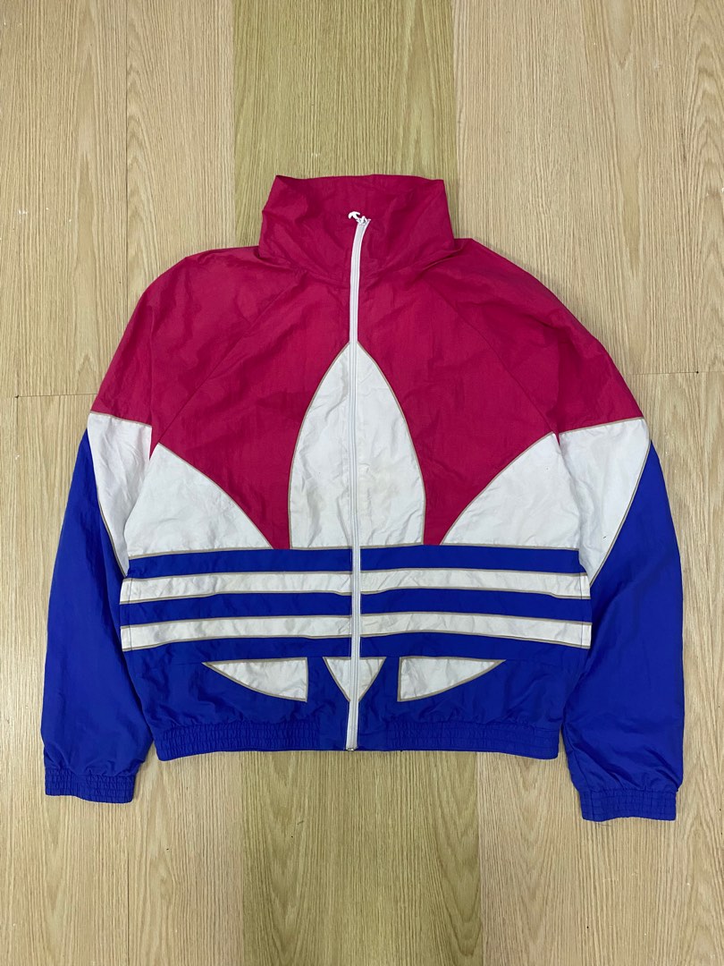 Adidas Trefoil big logo multicolor jacket Men s Fashion Coats