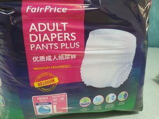 Fairprice Unisex Adult Diapers Pants Plus - M