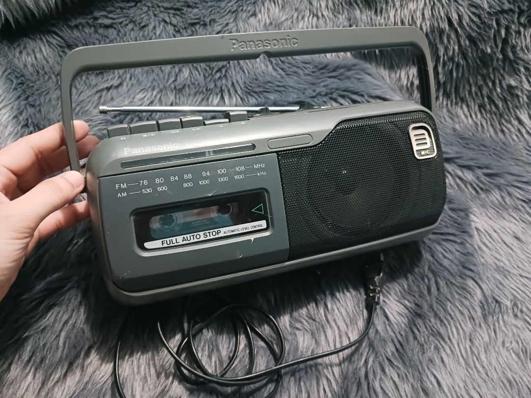 Affordable Panasonic radio cassette recorder RX-M40A, Audio