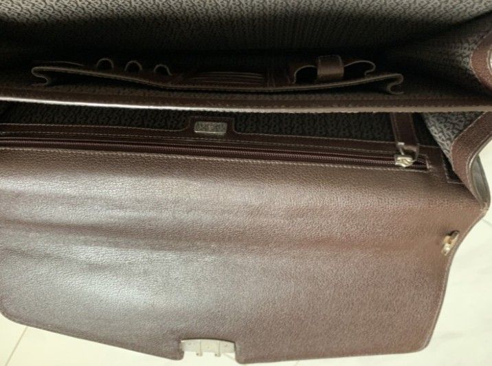 Aigner Briefcase Leather, Fesyen Pria, Tas & Dompet , Tas Kantor di