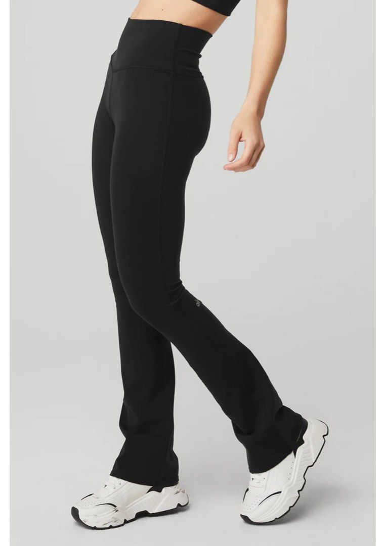 Alo Yoga Airbrush High Waist 7/8 Bootcut Legging Black BNWT, Women's  Fashion, Activewear on Carousell
