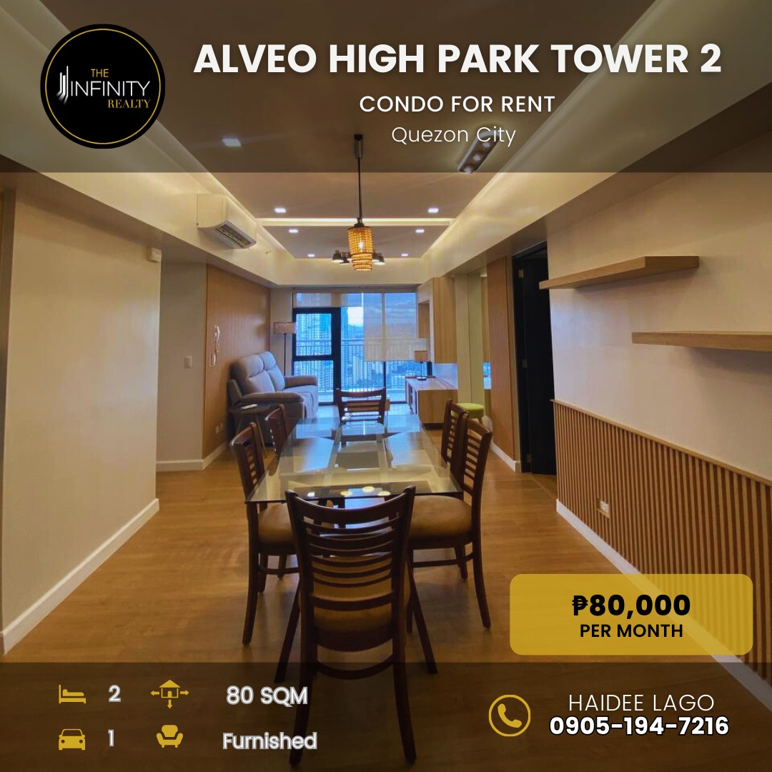 Alveo High Park Tower 2, Quezon City CONDO FOR LEASE !!, Property