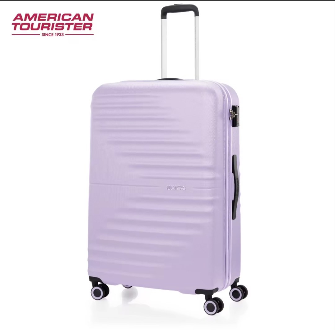 American Tourister lilac luggage large, Hobbies & Toys, Travel