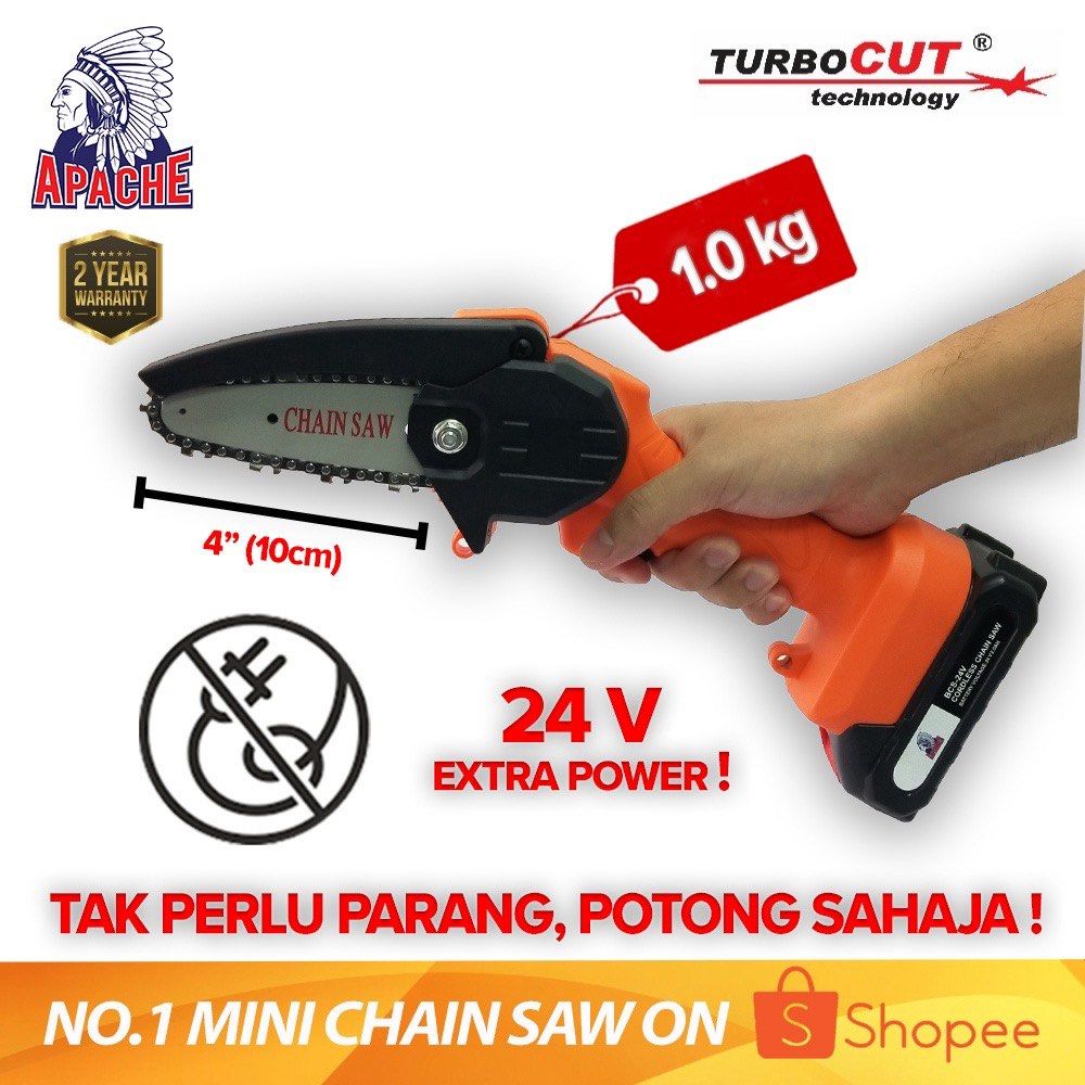 Apache Cordless Chainsaw, Furniture & Home Living, Gardening, Gardening