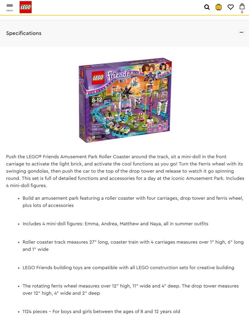 Lego friends 41130 best sale instructions