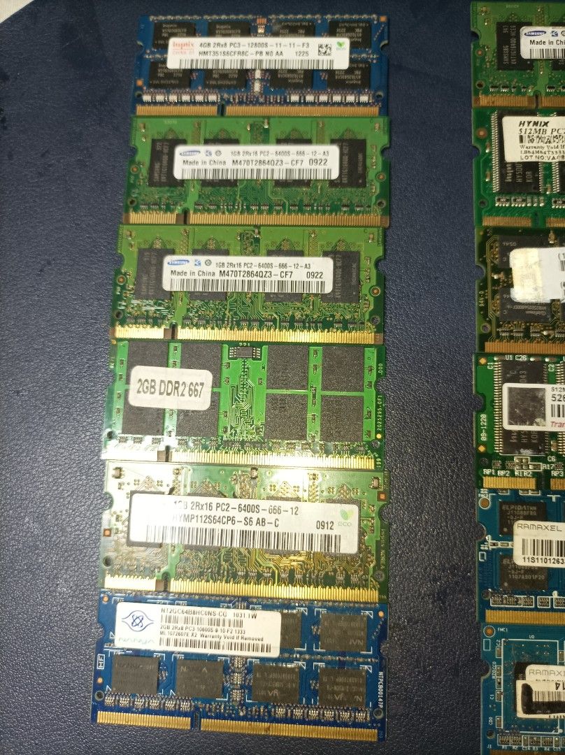 Assorted Laptop Memory (Category: Laptops & Notebooks) located in Manila. Submitted by swiftowl.ce049f (Listing ID 1265470777, Image 2). Description: taken out from.used laptop see all items 99.99 each, as is condition thank you.