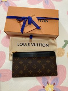 Louis Vuitton Brazza Wallet Monogram Taigarama Blue 22464695