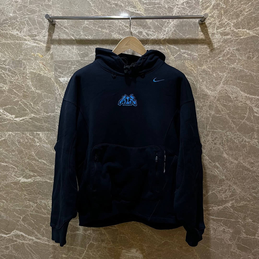 Authentic Nike x Off White NRG Hoodie 006 Black Men s Fashion