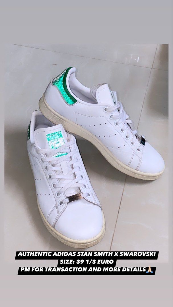 AUTHENTIC SWAROVSKI X ADIDAS STAN SMITH Women s Fashion Footwear