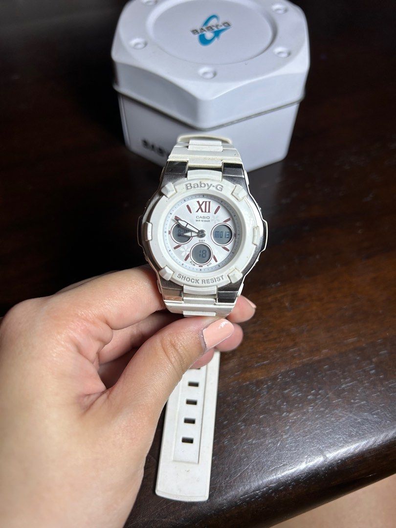 Baby-G MP-MBGA7-15 (Category: Women's Watches) located in La Trinidad. Submitted by kijupiter.ph (Listing ID 1265474895, Image 2). Description: Baby-G MP-MBGA7-15 Price: ₱3500 - 100% working - comes with metal case - NO manual - slight discoloration on strap BAGUIO BASED Shipping c/o buyer.