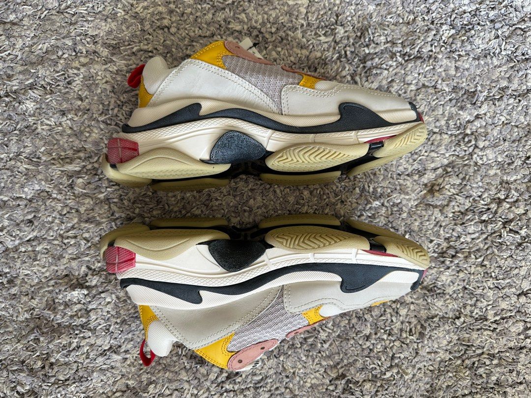 Balenciaga Triple S Cream Yellow Red 38