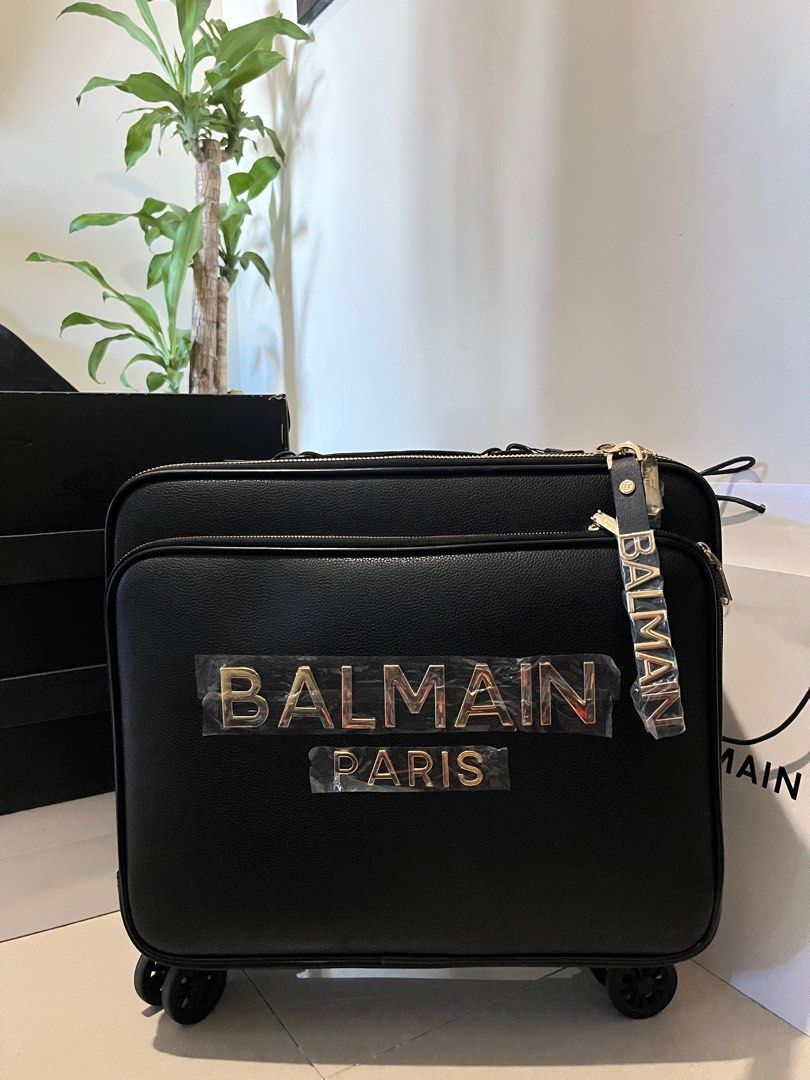 Balmain trolley bag leather Luxury Bags Wallets on Carousell