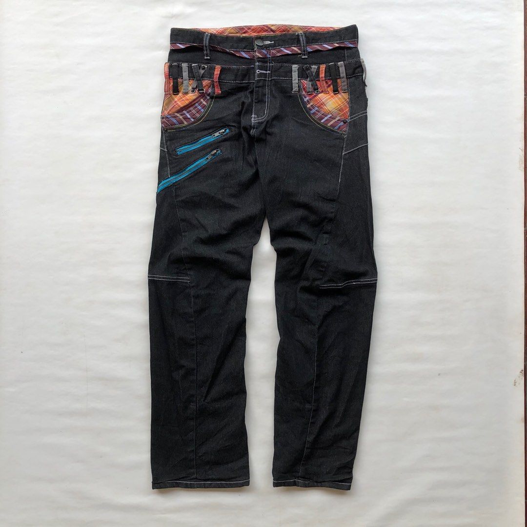 パンツ MAZZ double waist twin denim MAZZ double waist denim（MAZZ 1of1 denim double waist パンツ）