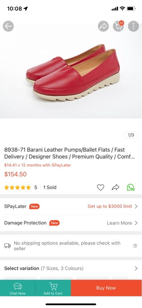 Beige Leather Shoes, Women's Fashion, Footwear, Flats on Carousell