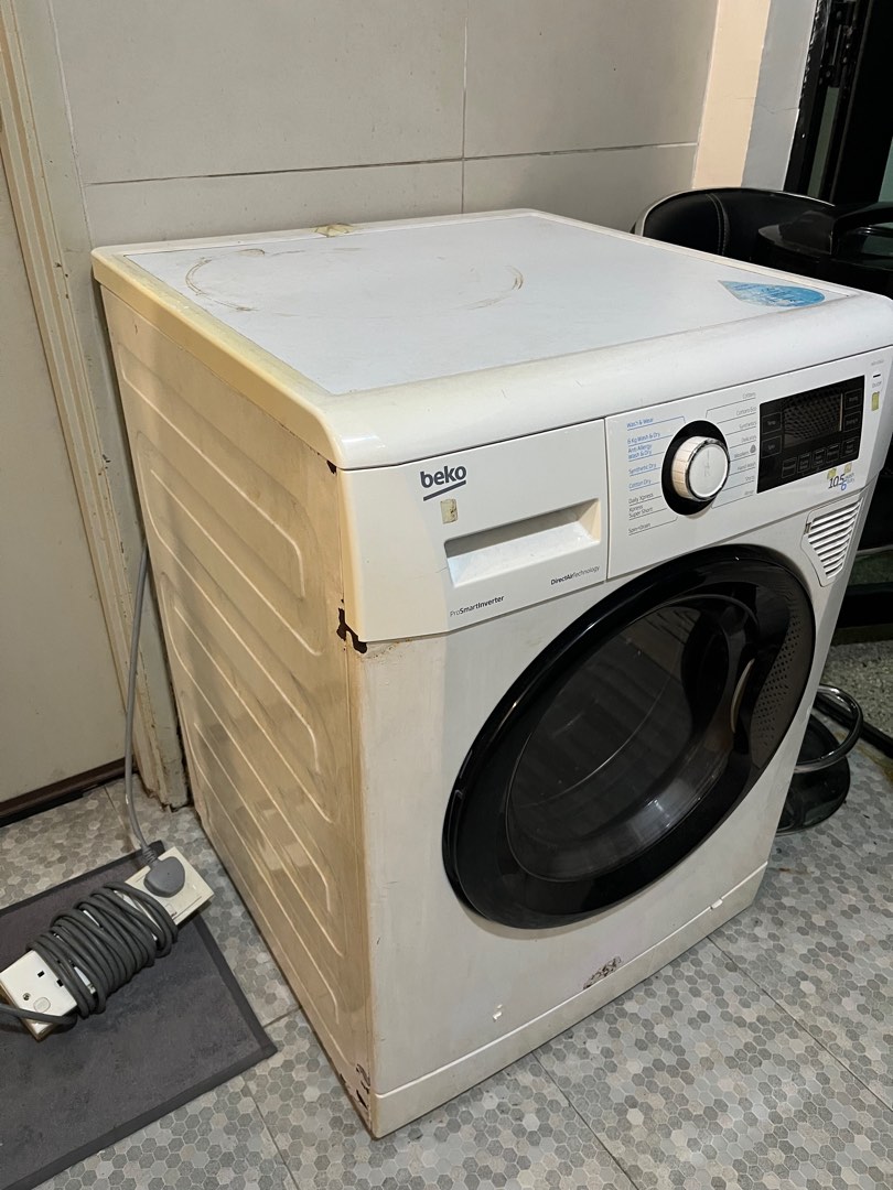 Beko washer dryer 10kg, TV & Home Appliances, Washing Machines and