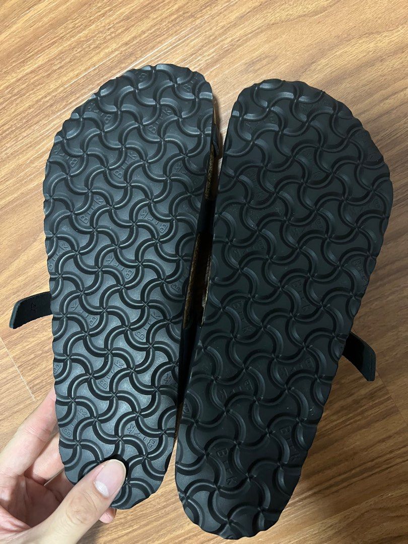 New Birkenstock 40 Gizeh Oiled Leather Black Men s Fashion