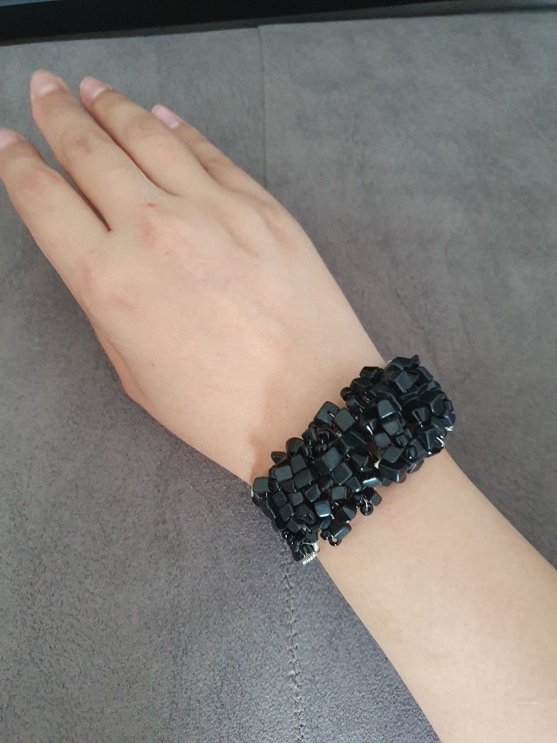 Chunky outlet black bracelet