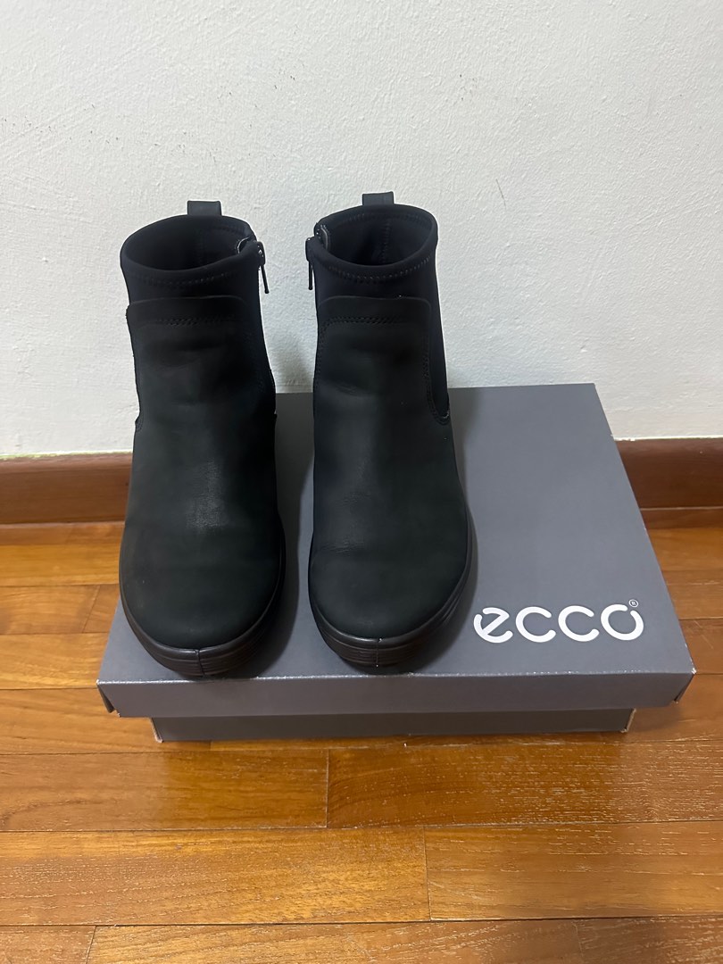 Black Boots ECCO Women s Fashion Footwear Boots on Carousell