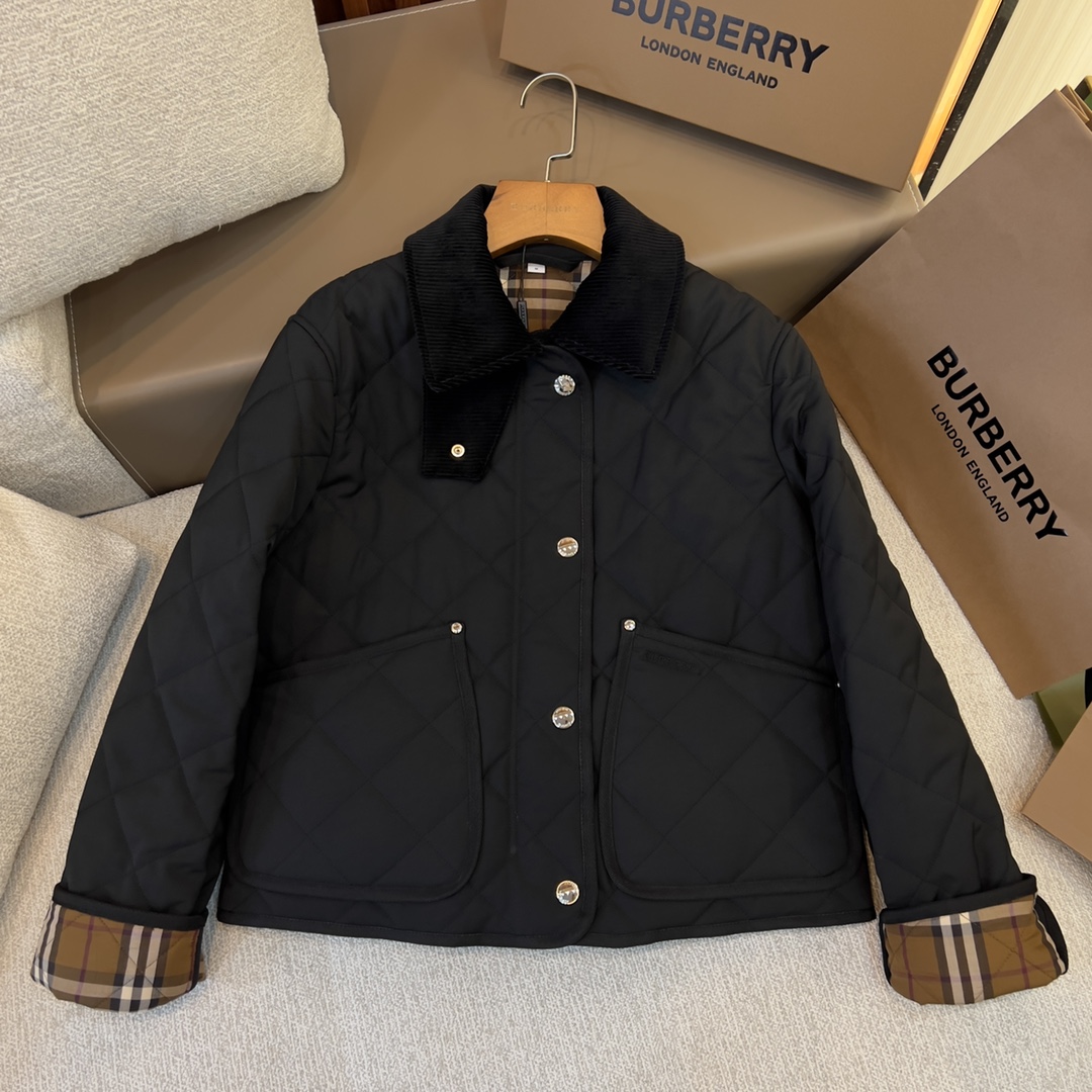 Franwell diamond quilted best sale jacket burberry