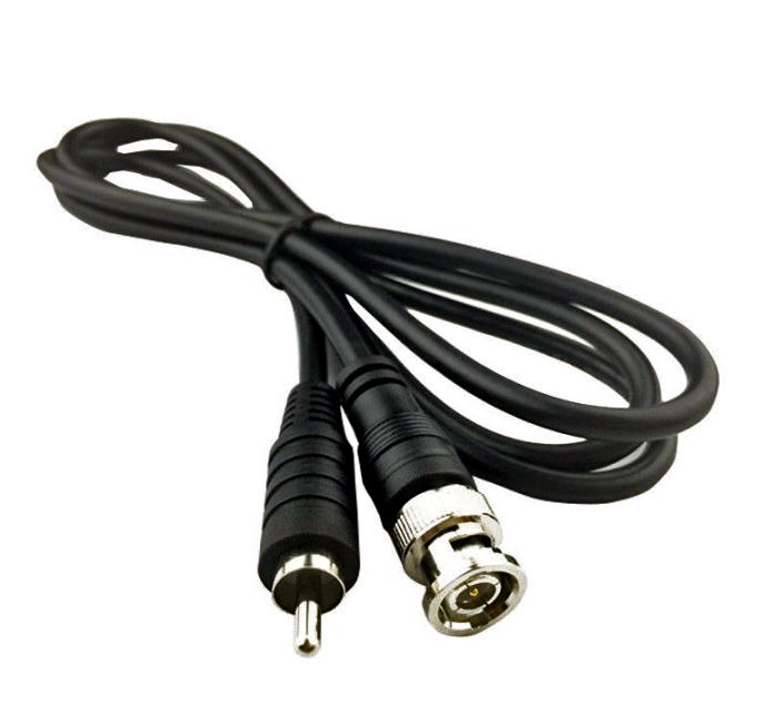 BNC Male to RAC Male AV Cable composite cable cord connector male to ...