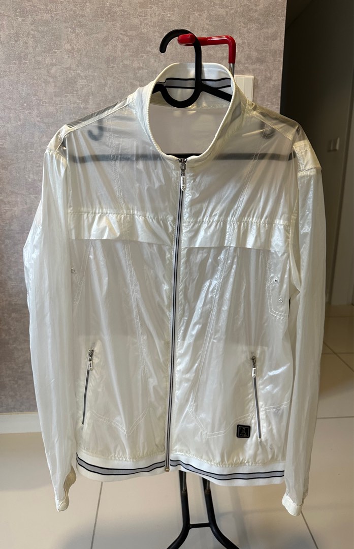 Bomber Jacket thin transparent raincoat with bomber jacket