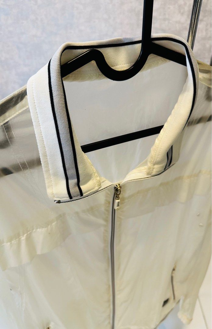 Bomber Jacket thin transparent raincoat with bomber jacket style
