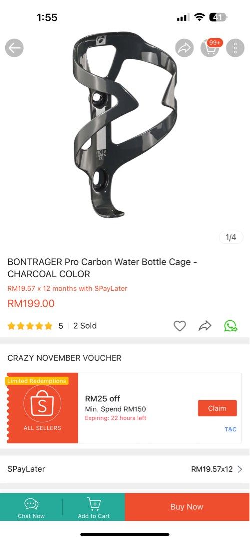 Bontrager pro hotsell carbon bottle cage